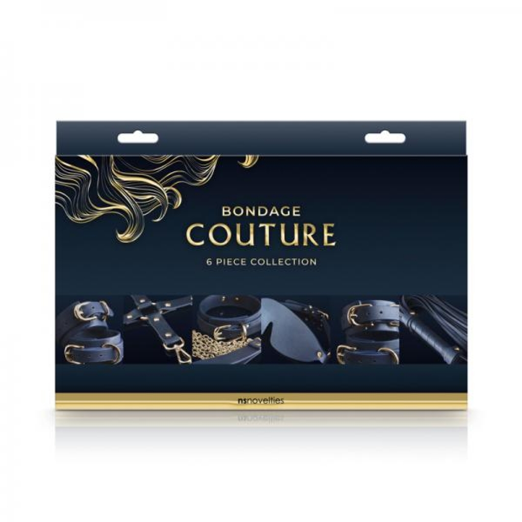Bondage Couture 6-piece Kit Blue - BDSM Kits
