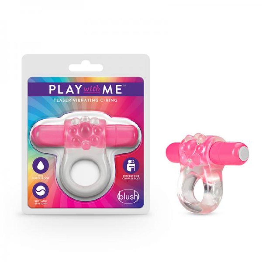 Play With Me Teaser Vibrating C-ring Pink - Couples Penis Rings