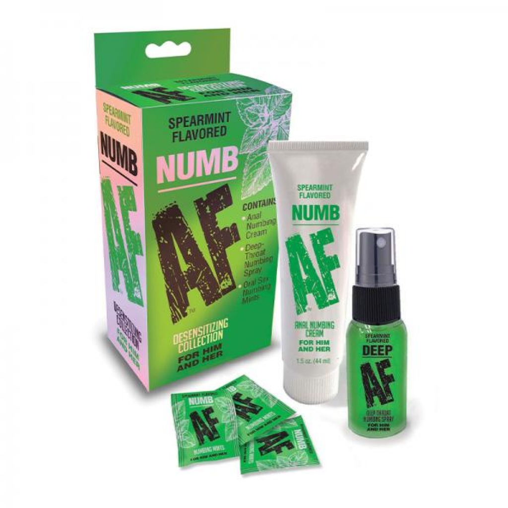 Numb Af Kit Gel, Spray, And Mints - Anal Lubricants