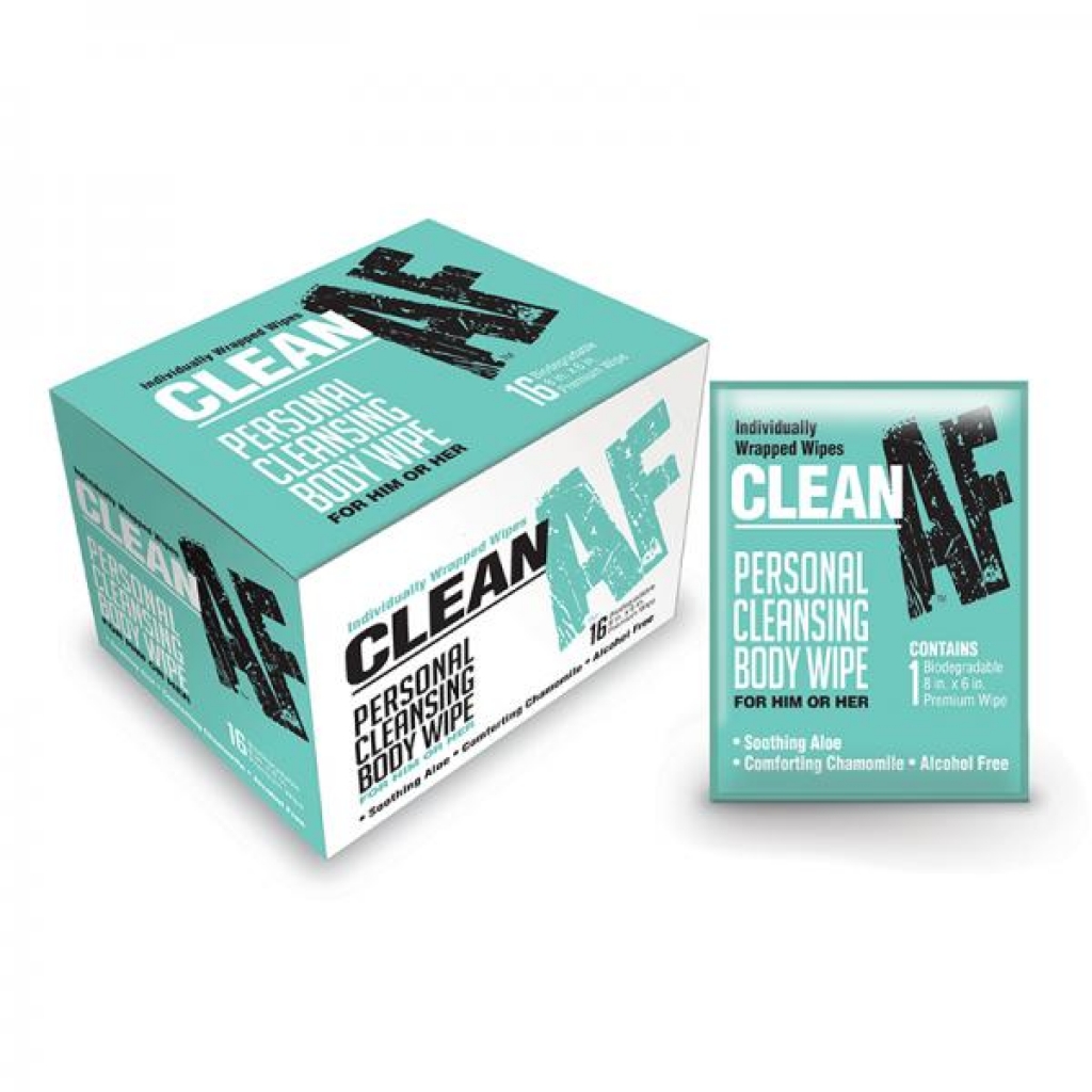 Clean Af Wipes Box Of 16 - Cleaning Wipes