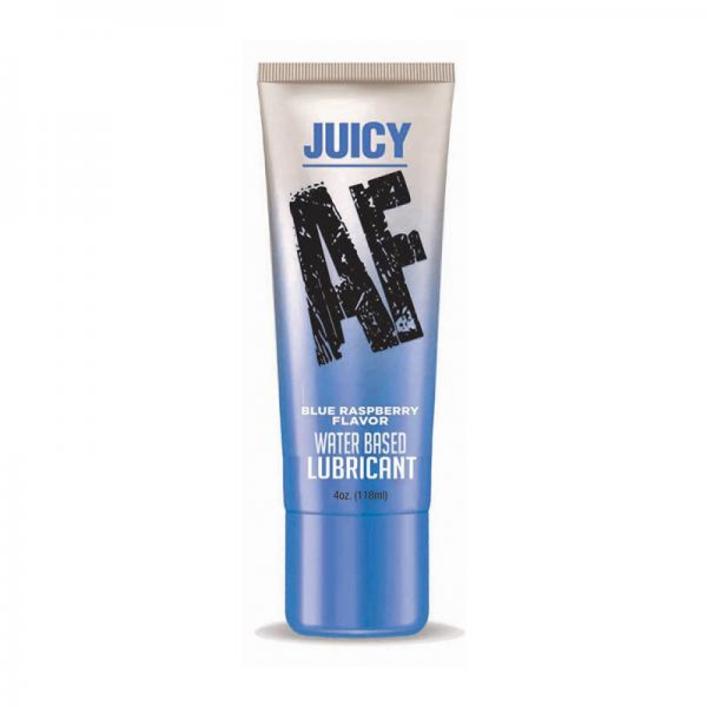 Juicy Af Water-based Lube - Blue Raspberry 4 Oz - Lubricants