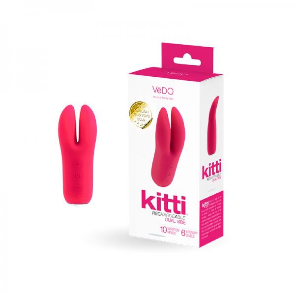 Vedo Kitti Rechargeable Dual Vibe Foxy Pink - Palm Size Massagers