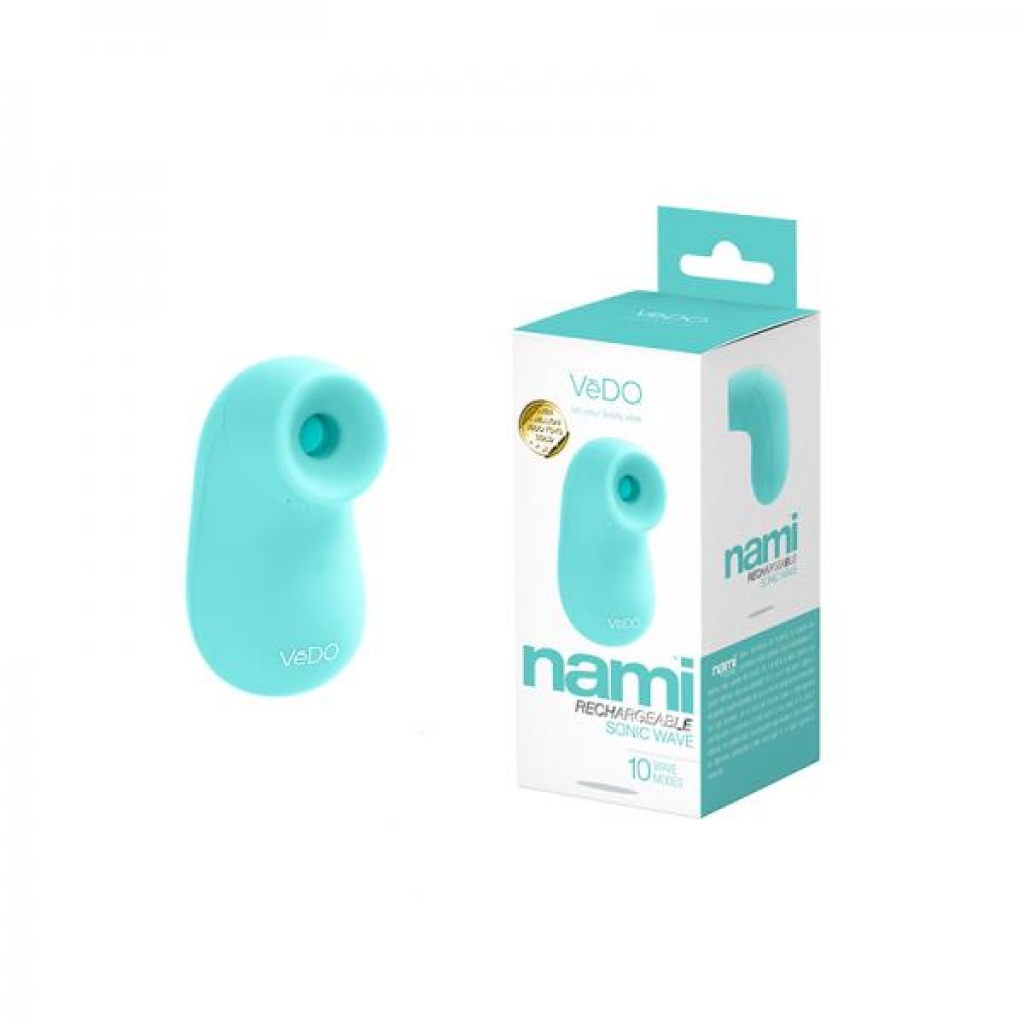 Vedo Nami Rechargeable Sonic Vibe Tease Me Turquoise - Clit Suckers & Oral Suction