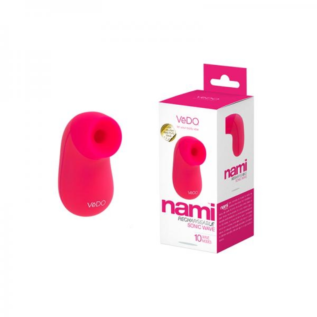 Vedo Nami Rechargeable Sonic Vibe Foxy Pink - Clit Suckers & Oral Suction
