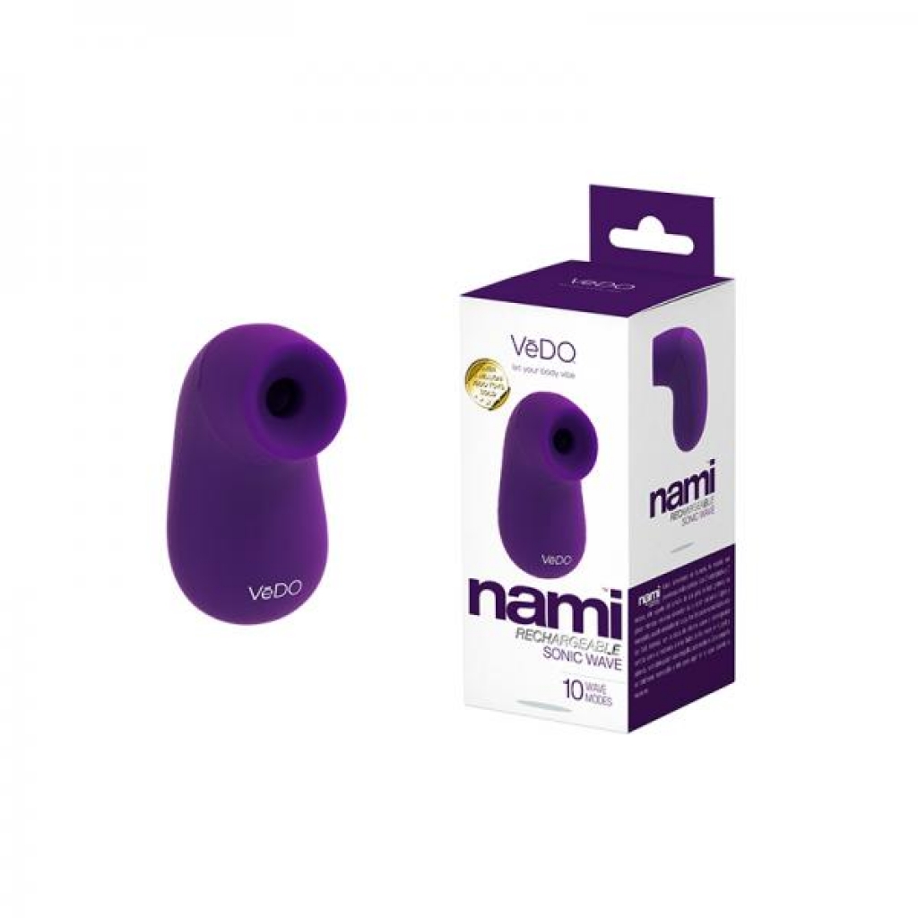 Vedo Nami Rechargeable Sonic Vibe Deep Purple - Clit Suckers & Oral Suction