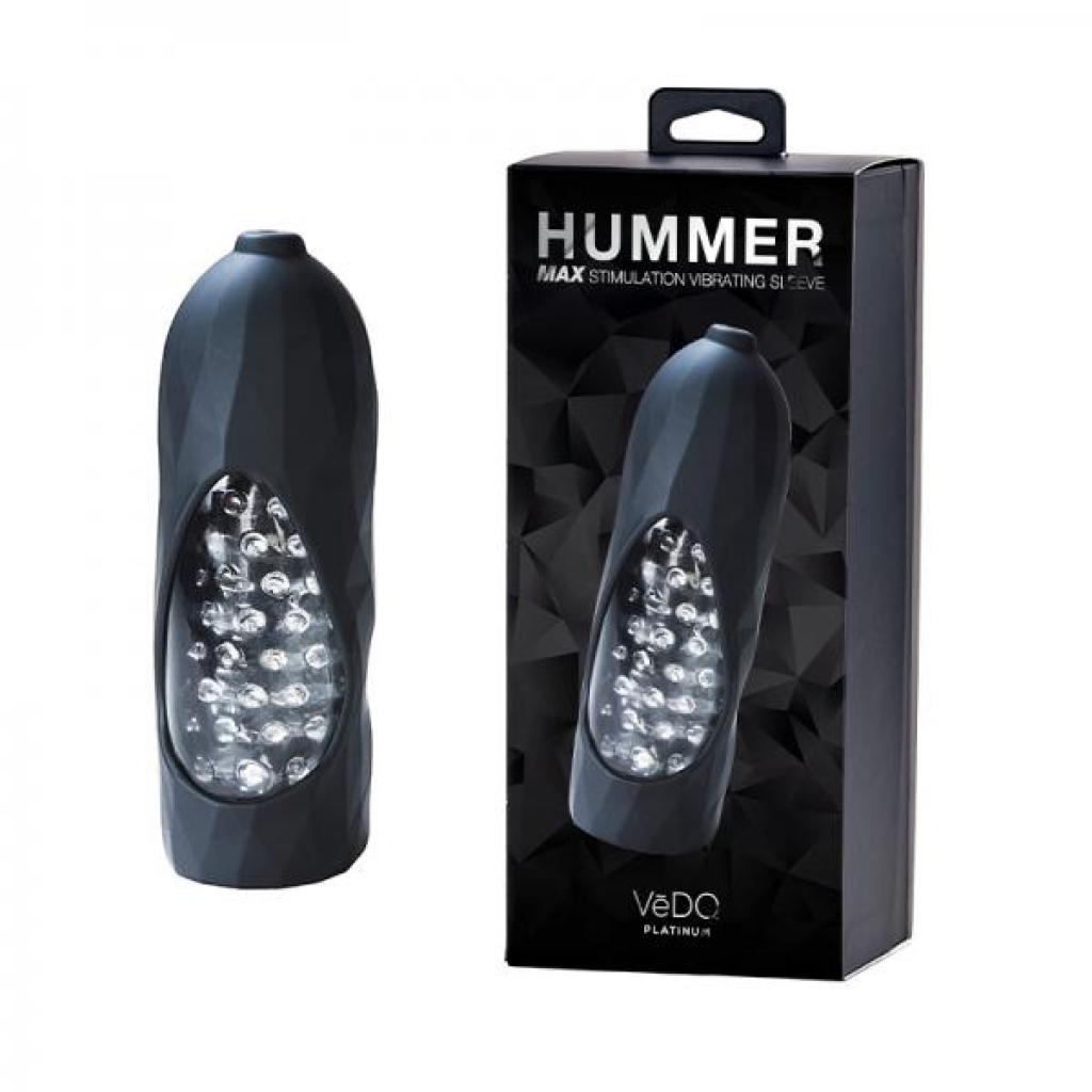 Vedo Hummer 2.0 Rechargeable Vibrating Sleeve Black Pearl - Masturbation Sleeves