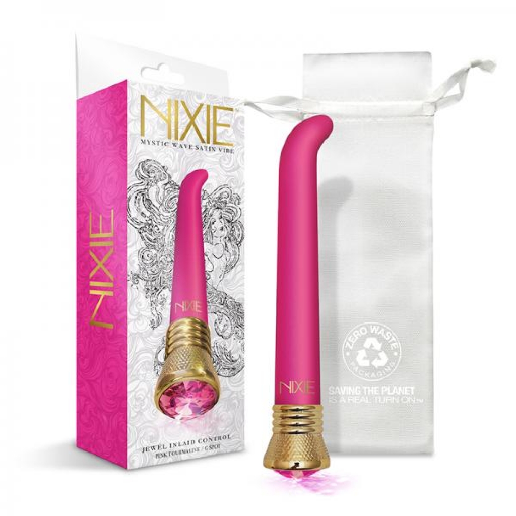 Nixie Mystic Wave Satin G-spot Vibe - Pink Tourmaline - G-Spot Vibrators