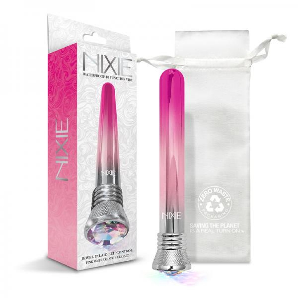 Nixie 10-function Waterproof Classic Vibe - Pink Ombre Glow - Traditional