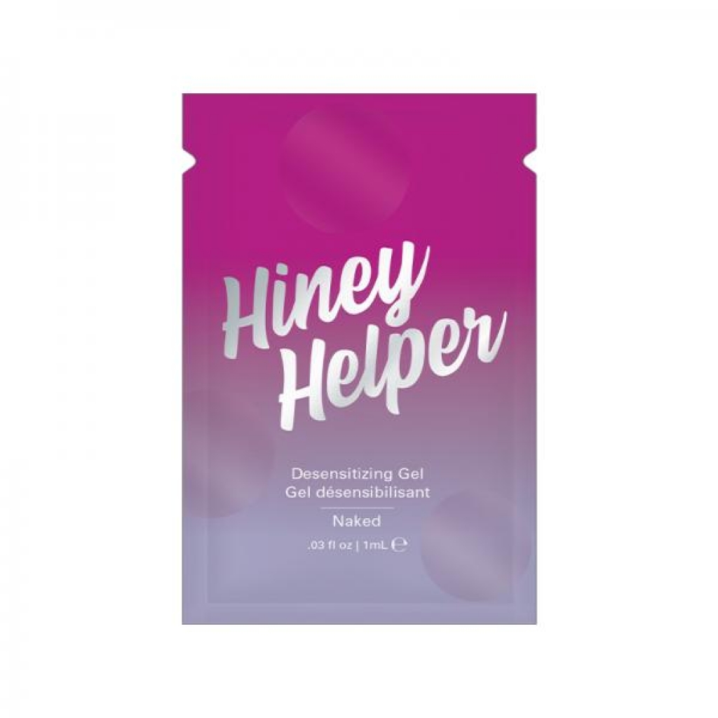 Hiney Helper Desensitizing Gel .03 Oz Foil - Anal Lubricants