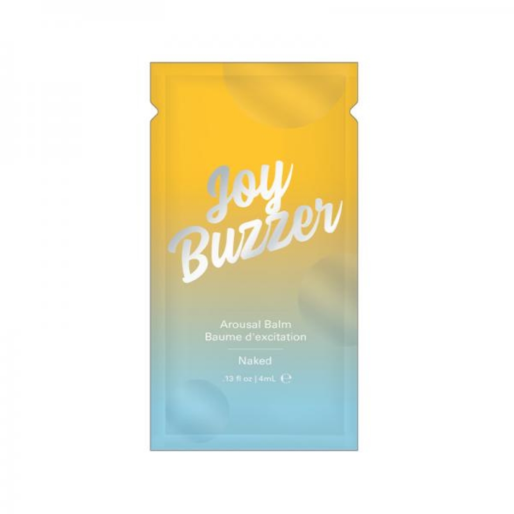 Joy Buzzer Clitoral Arousal Balm Naked .13 Oz Foil - For Women