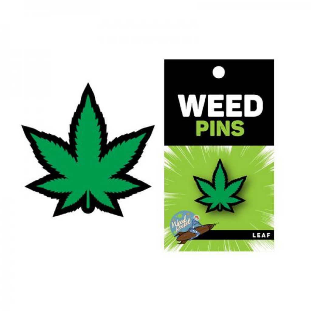 Weed Pin Green Marijuana Leaf - Pasties, Tattoos & Accessories