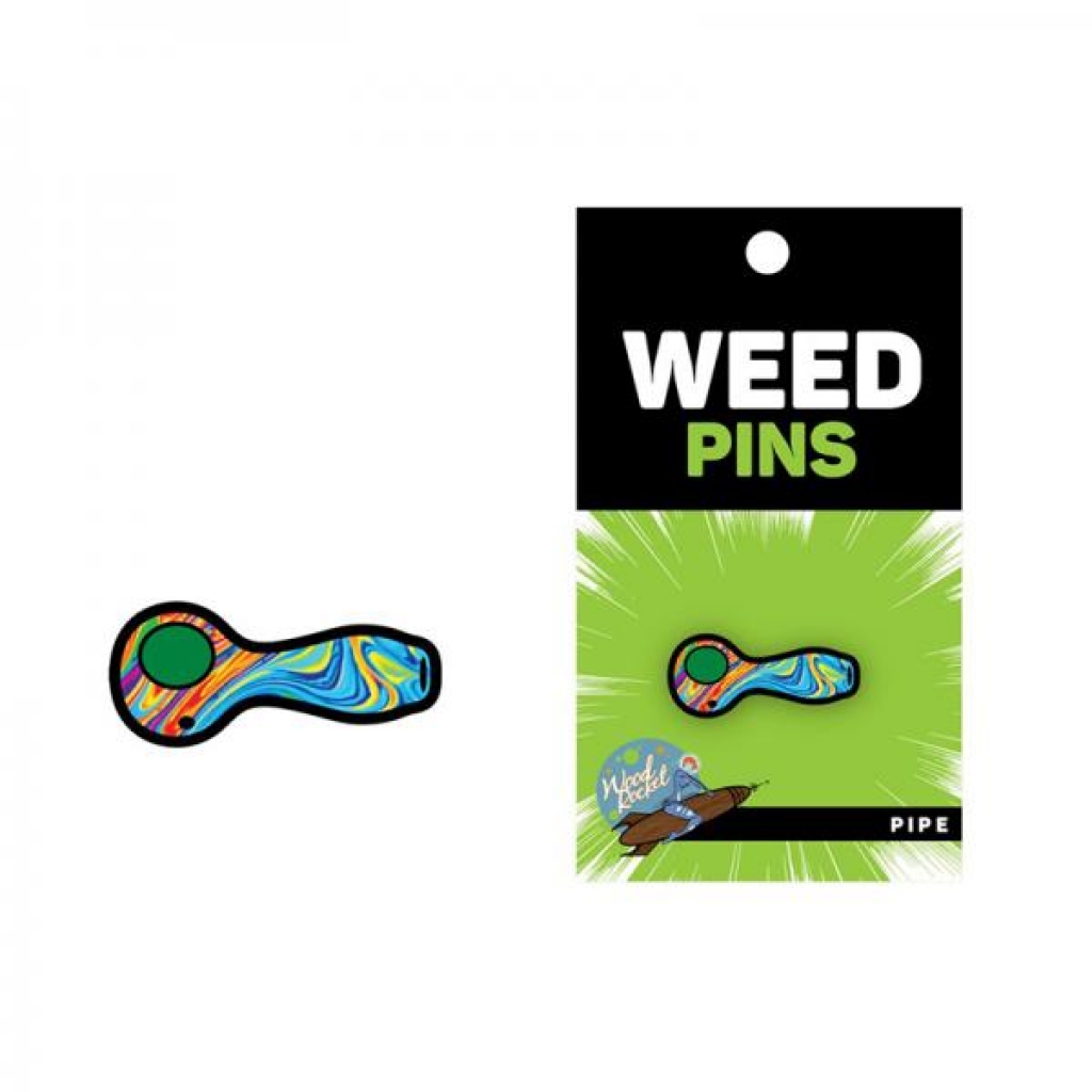 Weed Pipe With Swirled Color Fill - Jewelry