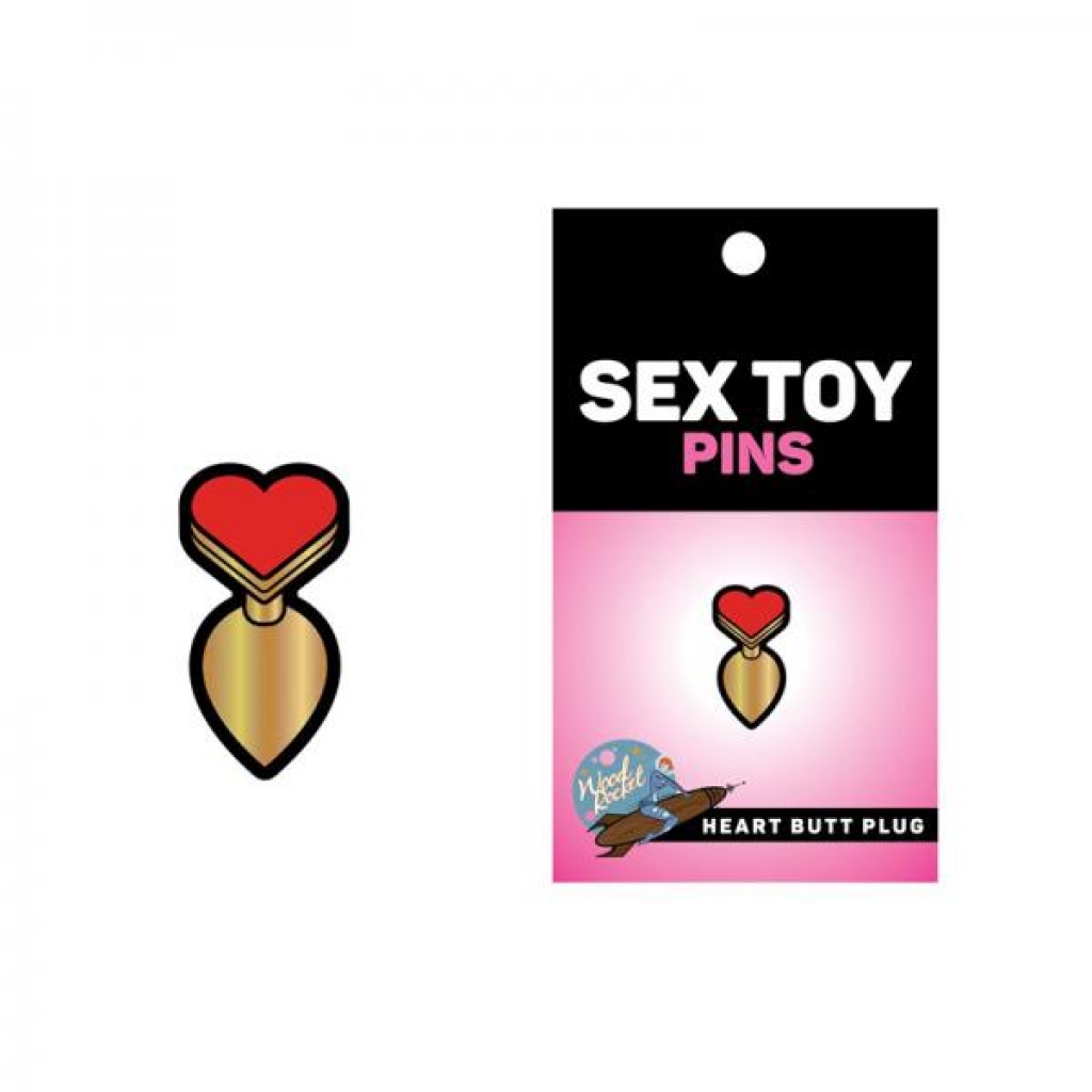 Sex Toy Pin Heart Butt Plug - Jewelry