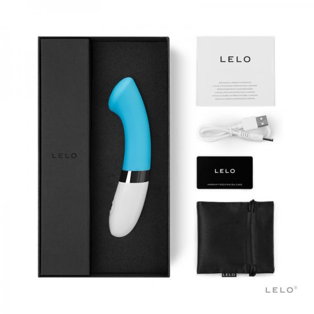 Lelo Gigi 2 G-spot Vibrator Rechargeable - Turquoise Blue - G-Spot Vibrators