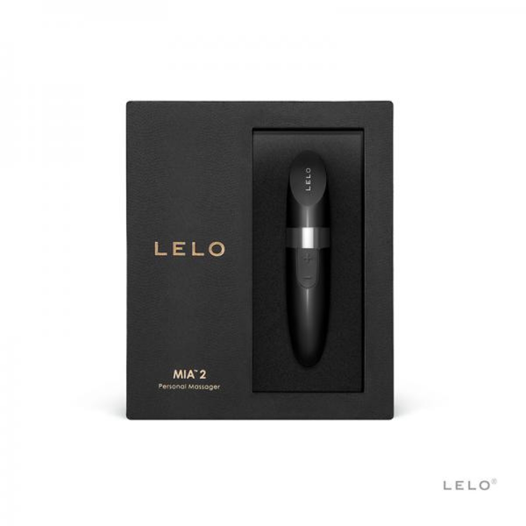 Lelo Mia 2 Rechargeable Lipstick Vibe - Black - Luxury