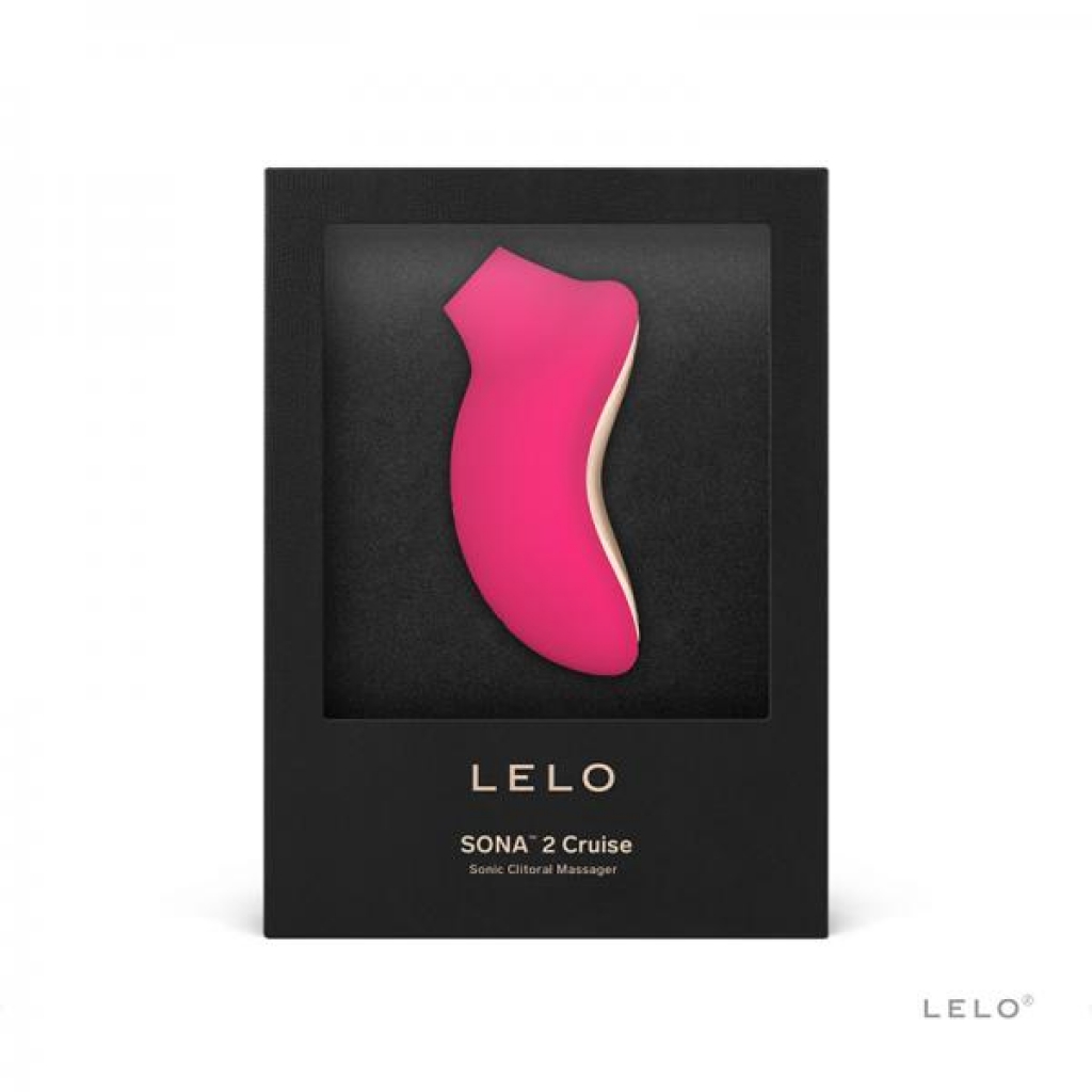 Lelo Sona 2 Cruise Clitoral Stimulator Rechargeable - Cerise - Clit Suckers & Oral Suction