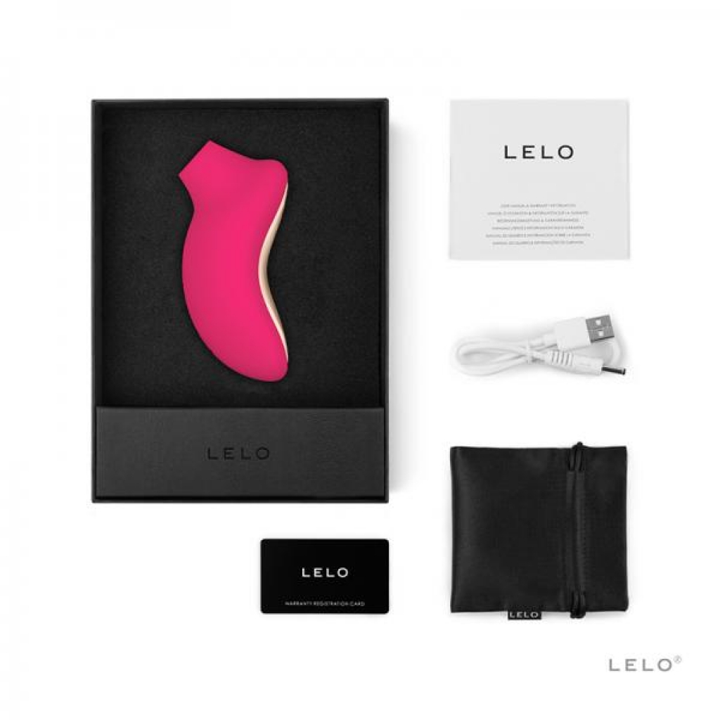 Lelo Sona 2 Clitoral Stimulator Rechargeable - Cerise - Clit Suckers & Oral Suction
