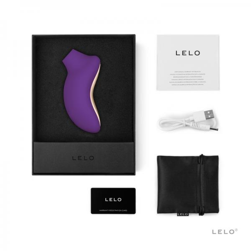Lelo Sona 2 Clitoral Stimulator Rechargeable - Purple - Clit Suckers & Oral Suction