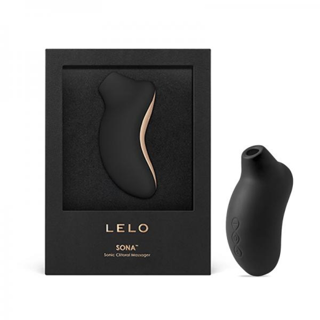 Lelo Sona Clitoral Stimulator Rechargeable - Black - Clit Suckers & Oral Suction