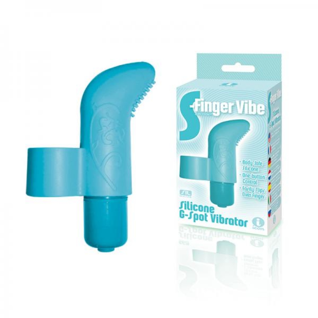 The 9's S-finger Vibe Blue - Finger Vibrators