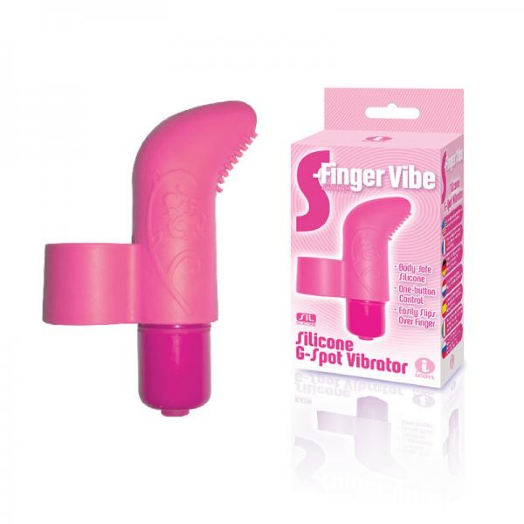 The 9's S-finger Vibe Pink - Finger Vibrators