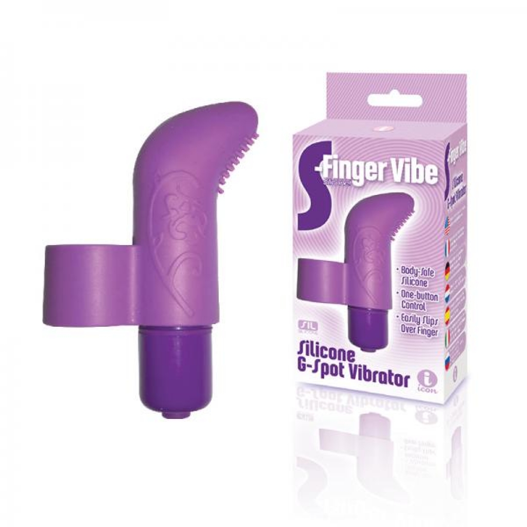 The 9's S-finger Vibe Purple - Finger Vibrators