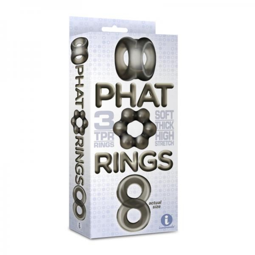 The 9's Phat Rings Smoke 1 Chunky Cock Rings - Classic Penis Rings
