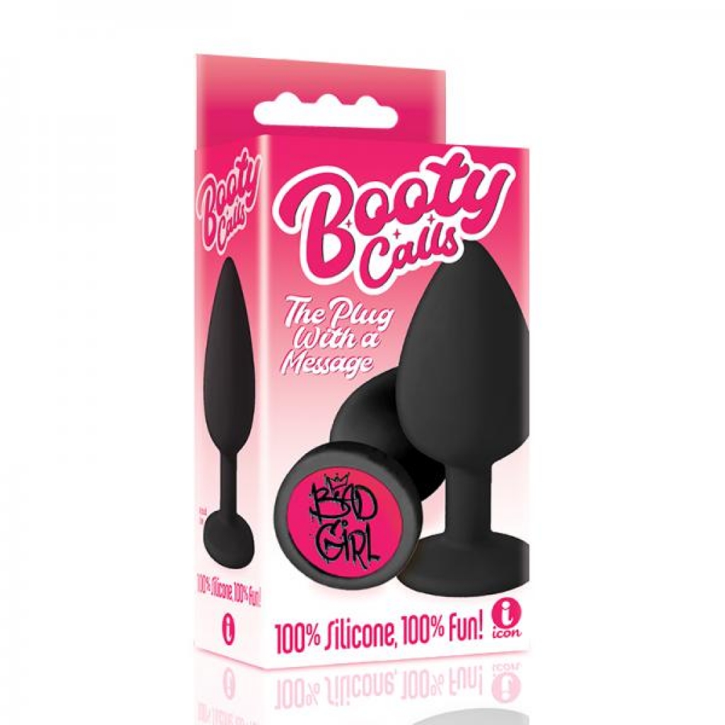 The 9's Booty Calls Silicone Butt Plug Black Bad Girl - Anal Plugs