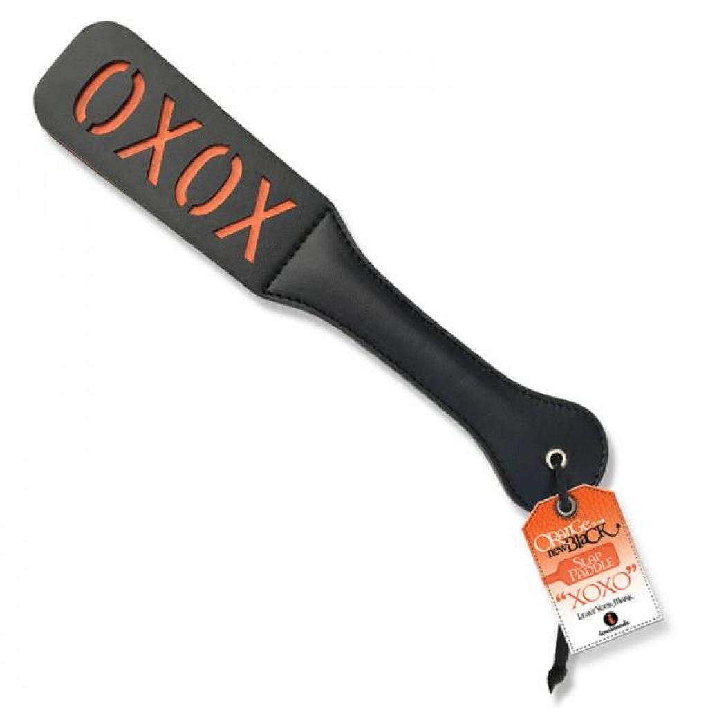 The 9's Orange Is The New Black Slap Paddle Xoxo - Paddles