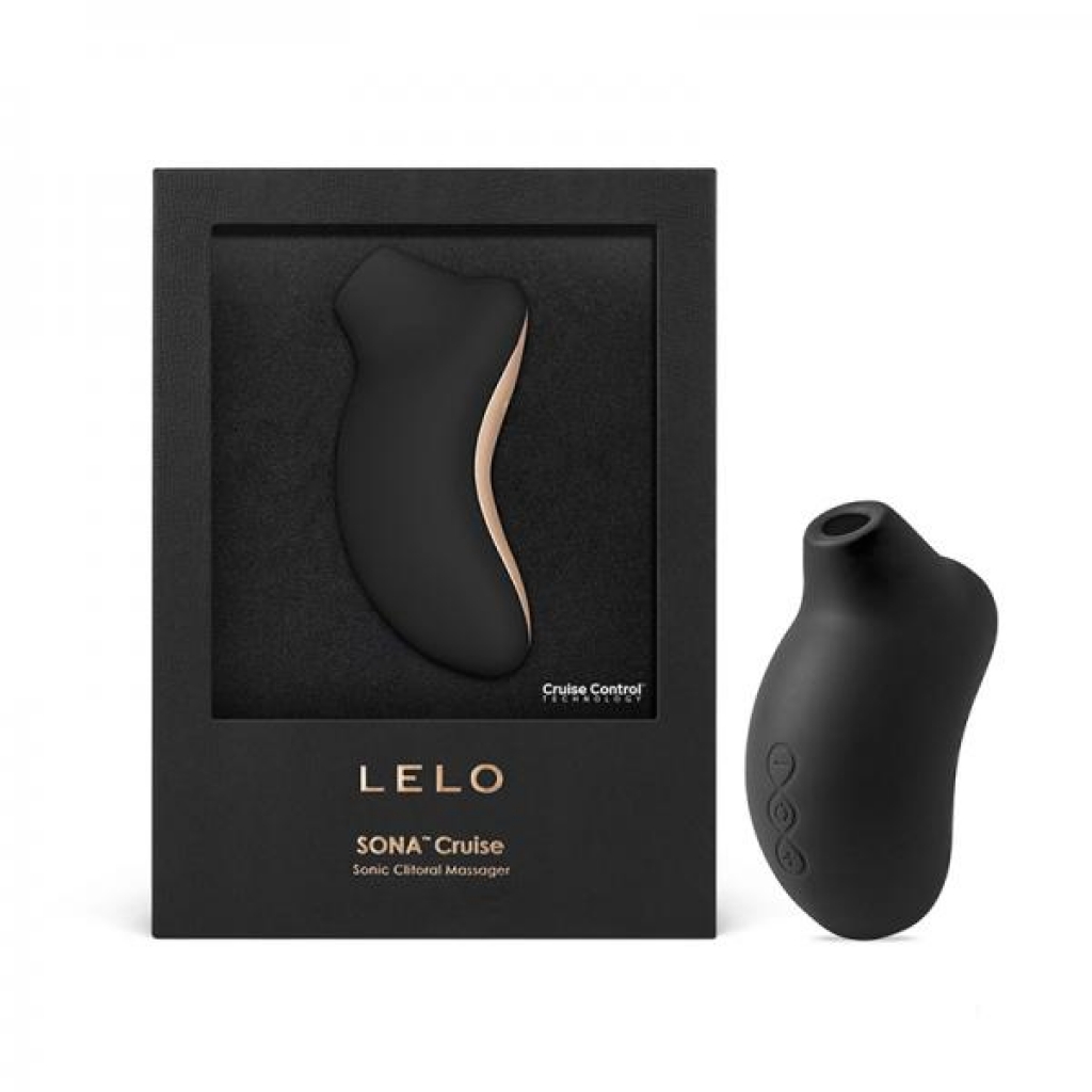 Lelo Sona Cruise Rechargeable Clitoral Stimulator - Black - Clit Suckers & Oral Suction