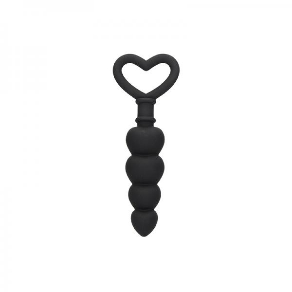 Ouch Anal Love Beads Black - Anal Beads