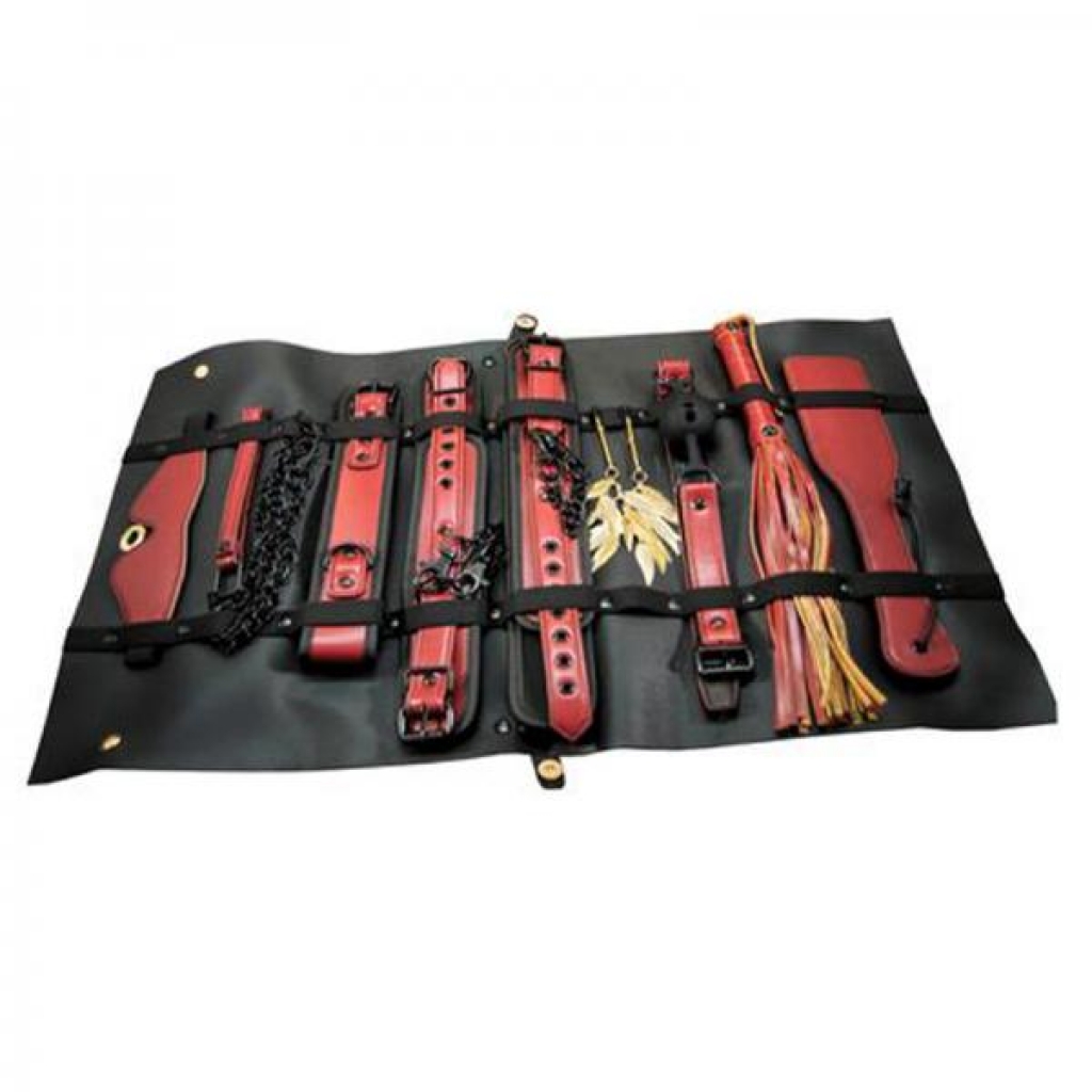 The Traveler Restraint & Bondage Play Kit Red 10 Pcs - BDSM Kits