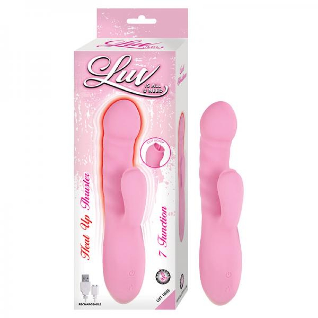 Luv Heat Up Thruster - Pink - Rabbit Vibrators