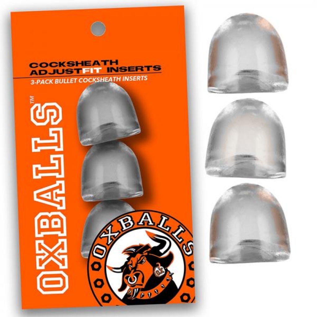 Oxballs Adjustfit Insert 3-pack Clear - Penis Sleeves & Enhancers
