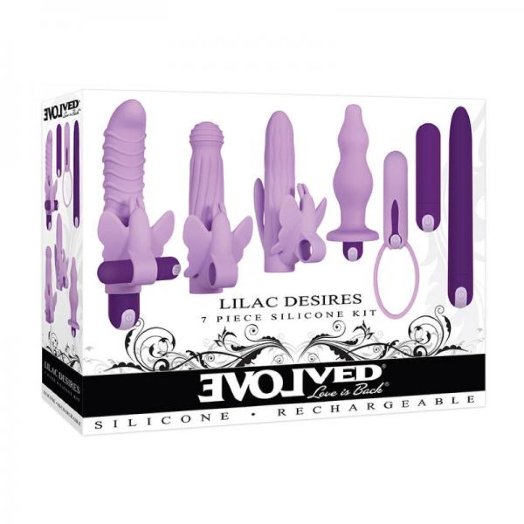 Evolved Lilac Desires 7-piece Kit Purple - Luxury