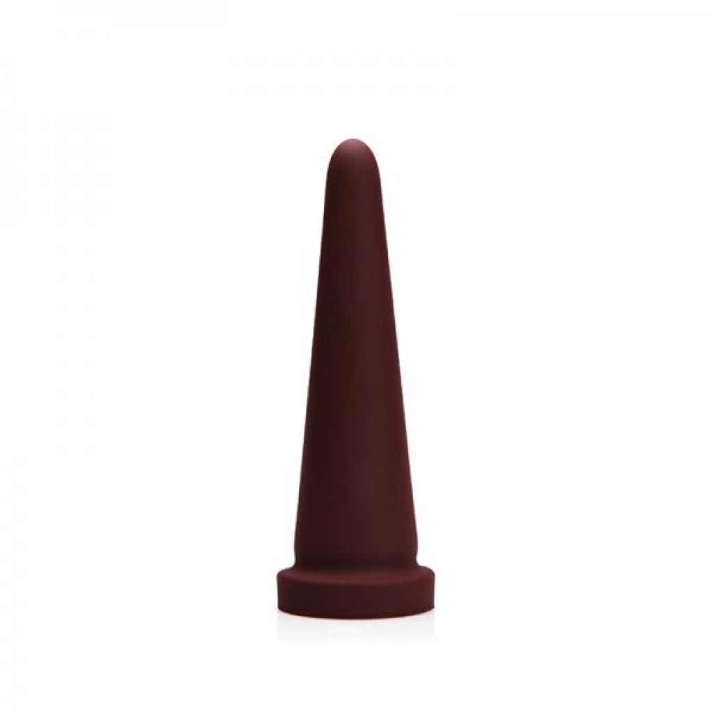 Tantus Cone Small Firm - Oxblood - Huge Dildos