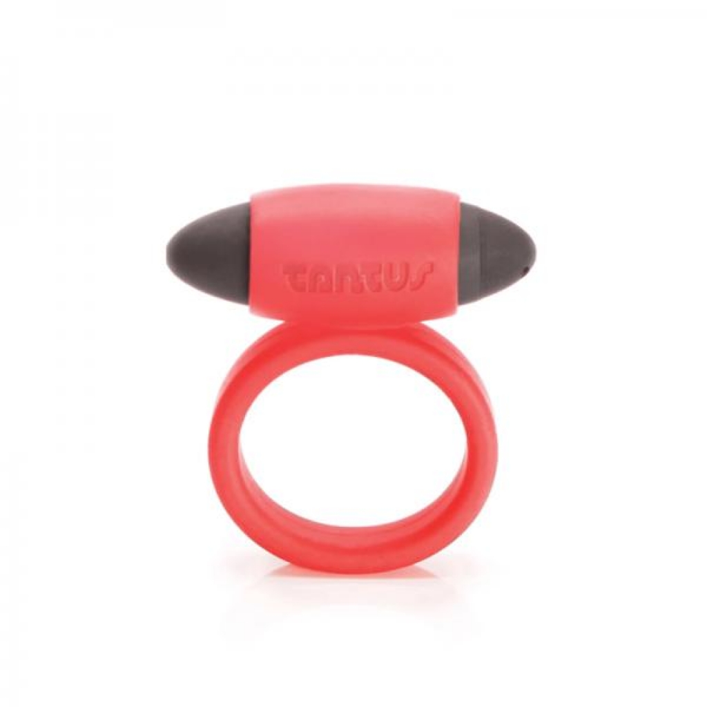 Tantus Super Soft Vibrating Ring - Red - Couples Vibrating Penis Rings