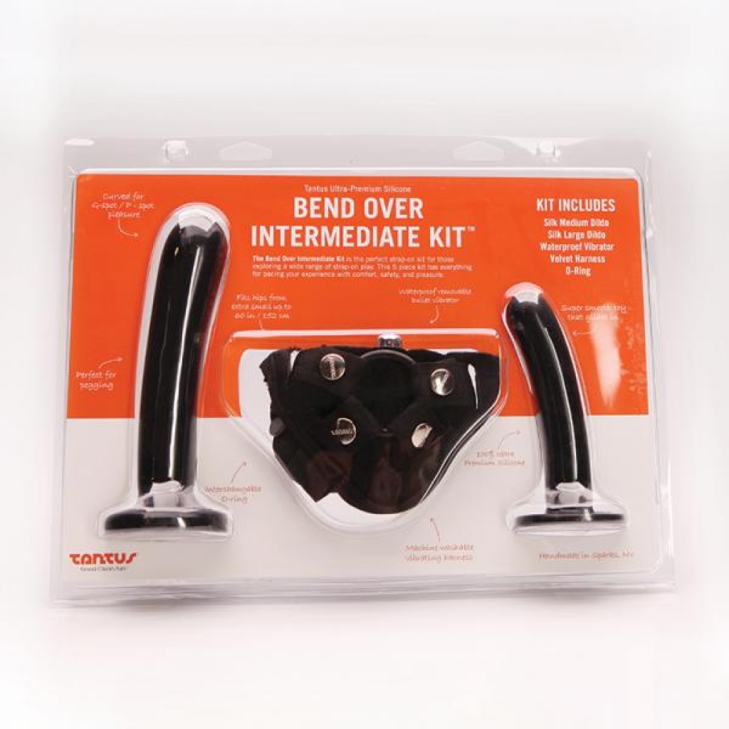 Tantus Bend Over Intermediate Harness Kit - Black - Harness & Dong Sets