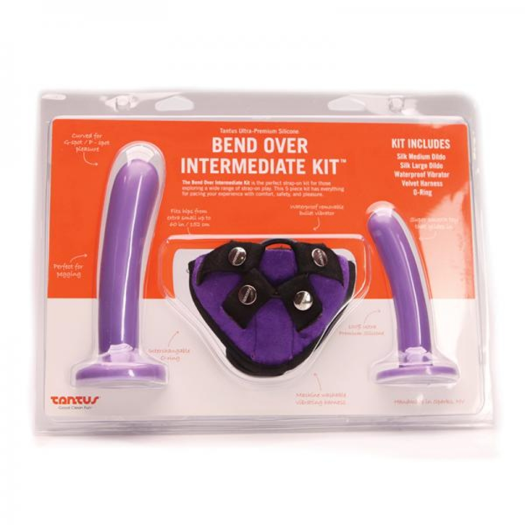 Tantus Bend Over Intermediate Harness Kit - Purple Haze - Harness & Dong Sets