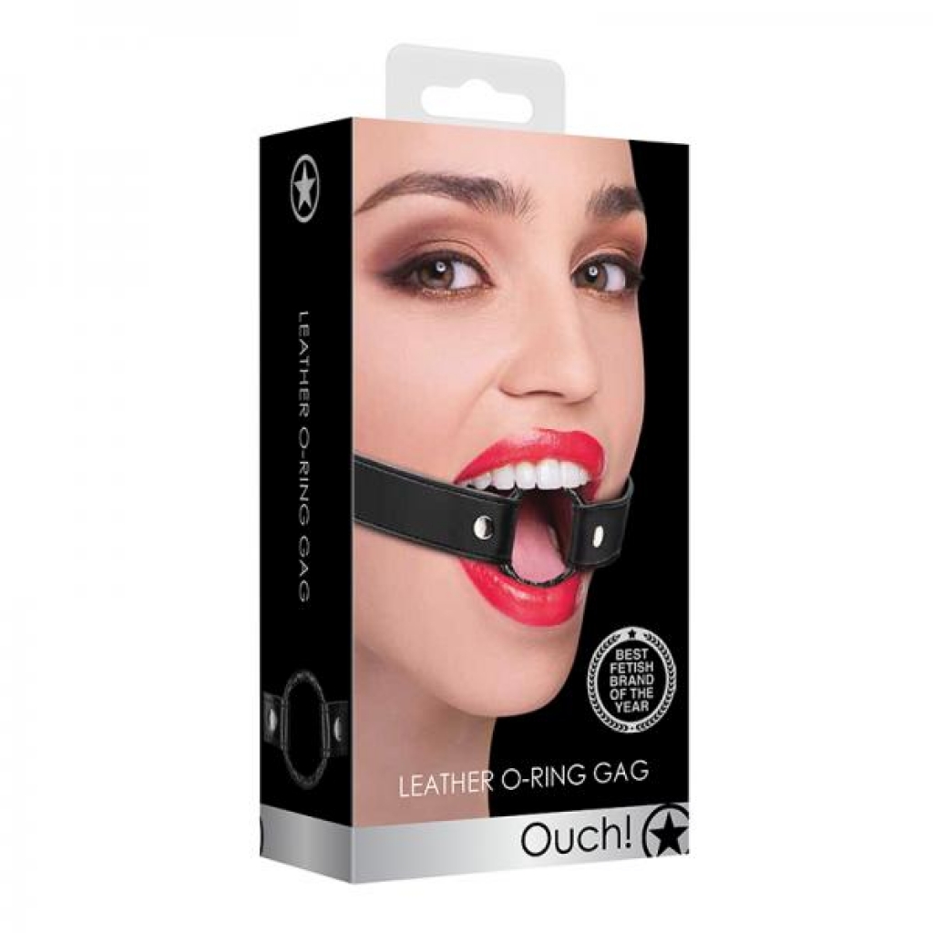 Ouch Wrapped O-ring Gag - Black - Ball Gags