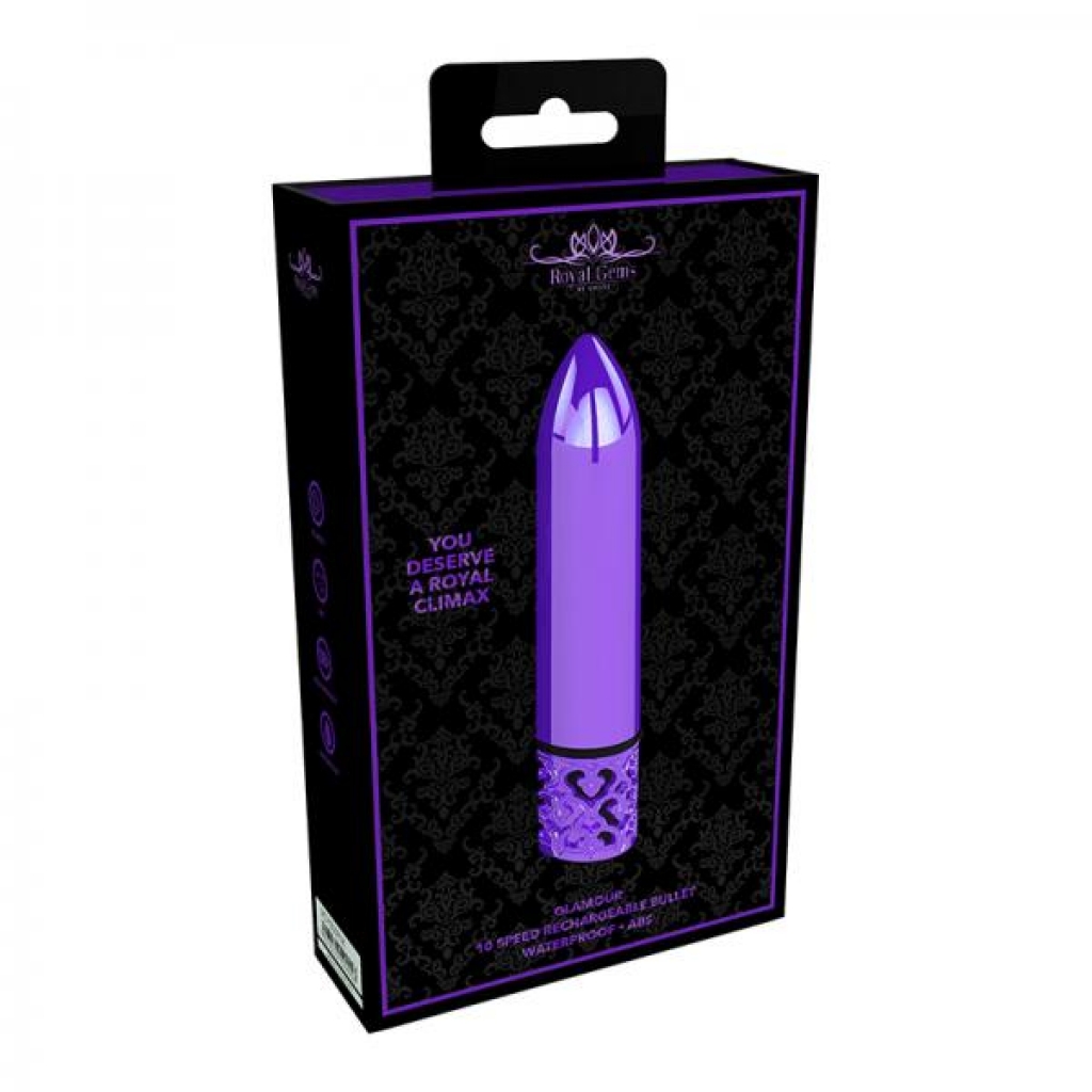 Royal Gems - Glamour - Abs Rechargeable Bullet - Purple - Traditional