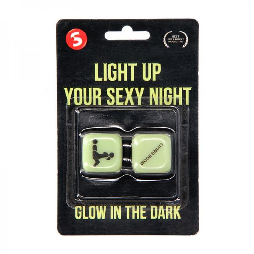 Light Up Your Sexy Night Dice - Glow In The Dark - Hot Games for Lovers