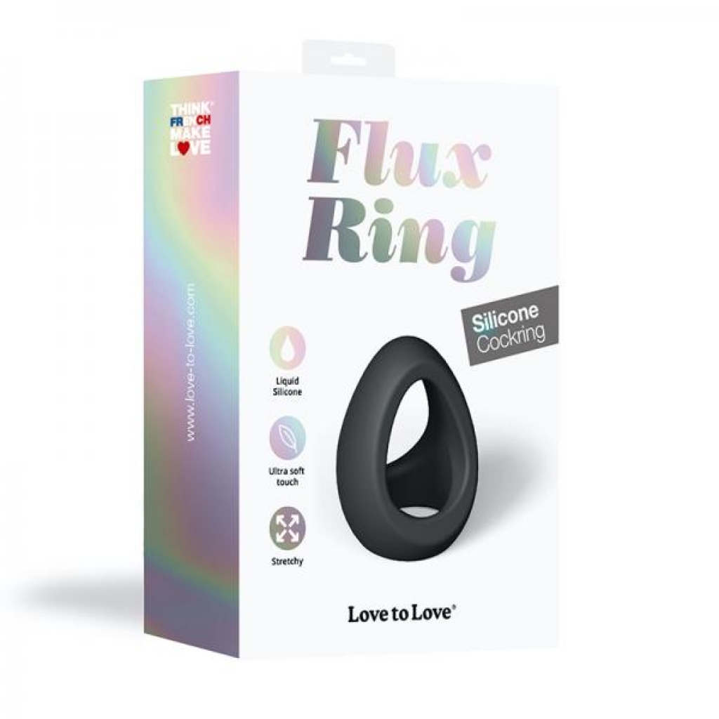 Love To Love Cockring Flux Ring Noir - Luxury Penis Rings