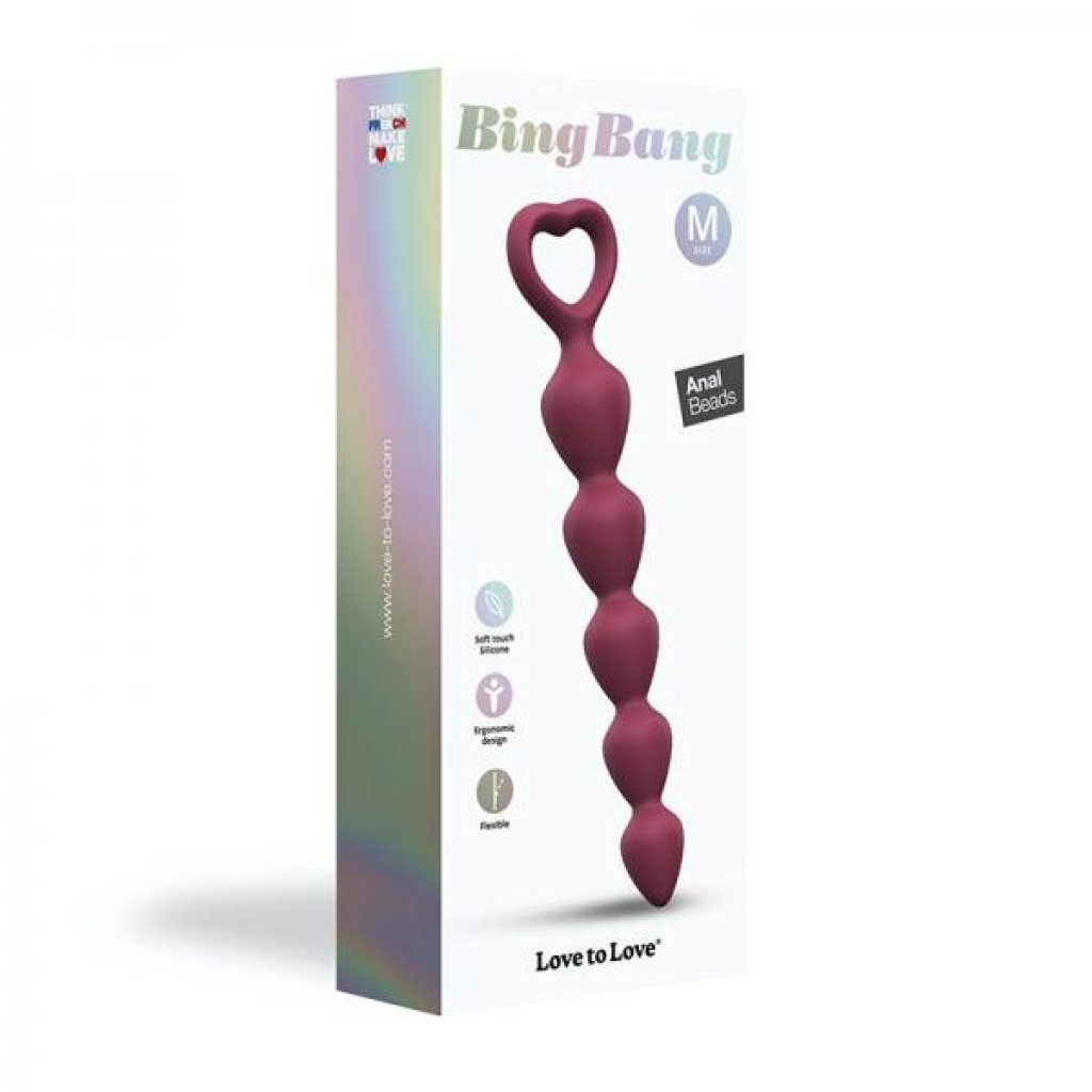 Love To Love Bing Bang Medium Prune - Anal Beads