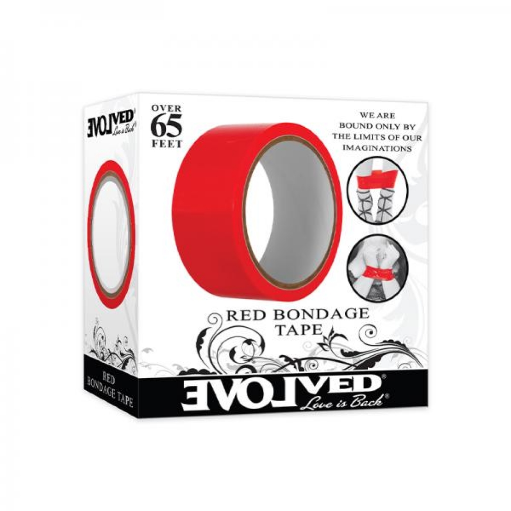 Evolved Bondage Tape 65 Ft. Red - Rope, Tape & Ties