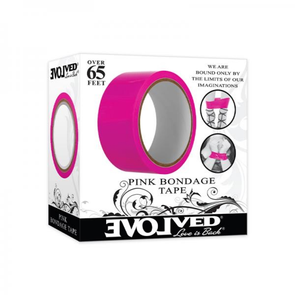Evolved Bondage Tape 65 Ft. Pink - Rope, Tape & Ties