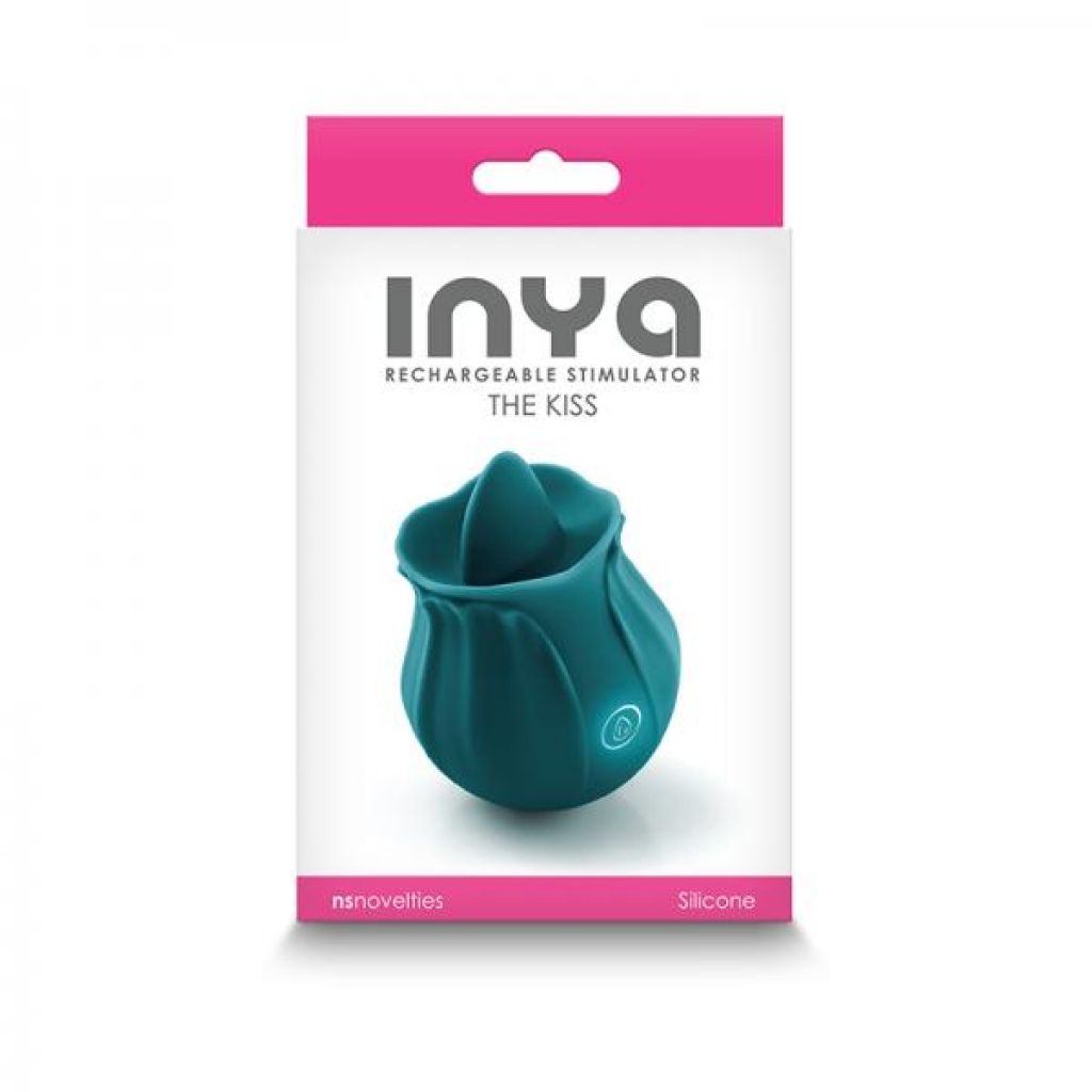 Inya The Kiss Vibrator Dark Teal - Clit Suckers & Oral Suction