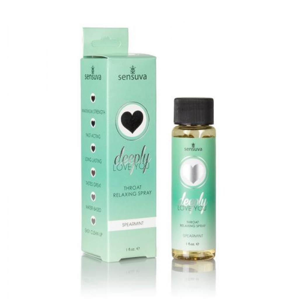 Deeply Love You Spearmint Throat Relaxing Spray 1 Oz. - Oral Sex