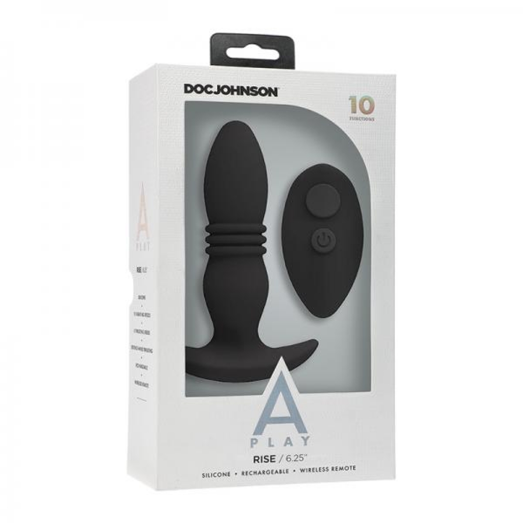 A-play Rise Rechargeable Silicone Anal Plug With Remote - Anal Plugs