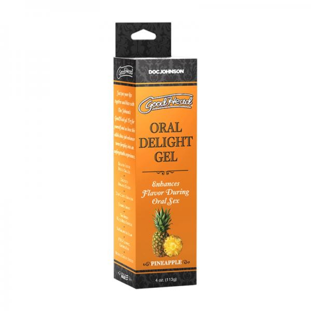 Goodhead Oral Delight Gel Pineapple 4 Oz. - Oral Sex
